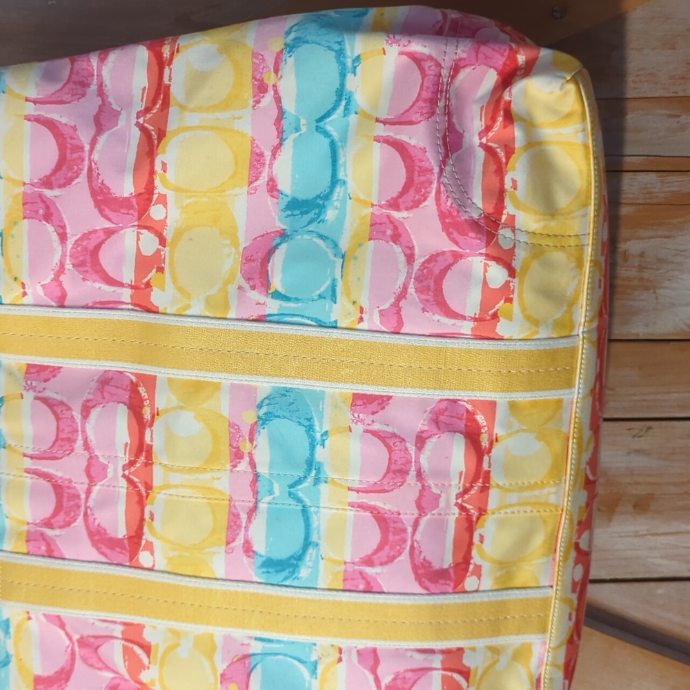 Large Colorful COACH tote Bag.   Excellent - Picture 2 of 7